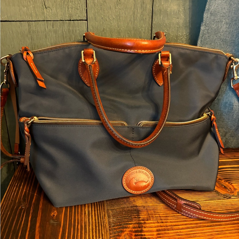 Nylon navy blue Dooney & Burke bag